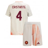 AS Roma Bryan Cristante #4 Udebanesæt Børn 2024-25 Kortærmet (+ Korte bukser)